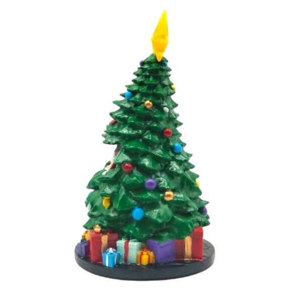 Christmas Tree Peek A Boo Santa Star LED Light 10.6" Table Center Ornament Decor - Picture 4 of 13